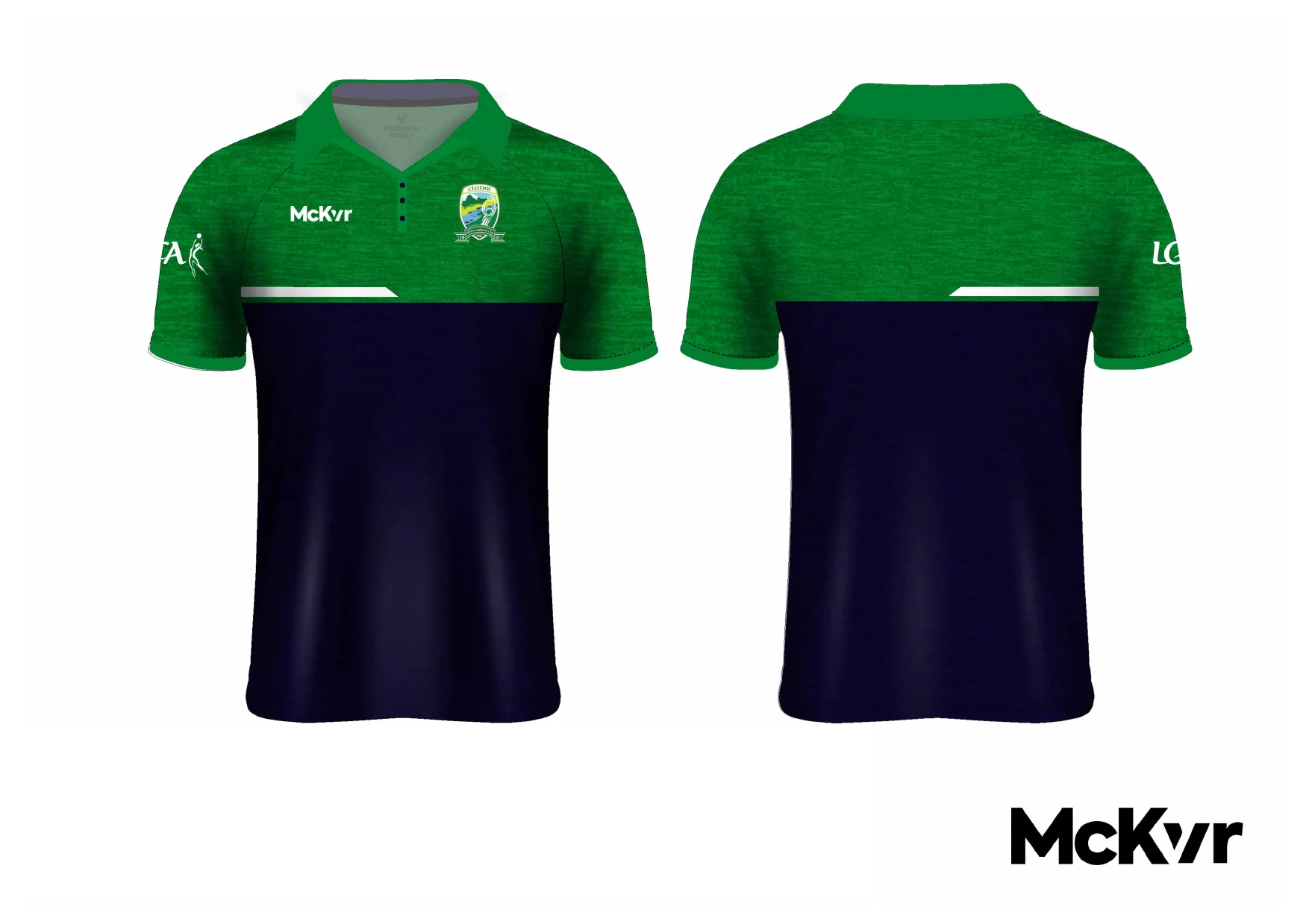 Clady GFC McKvr Polo Top Navy - LGFA