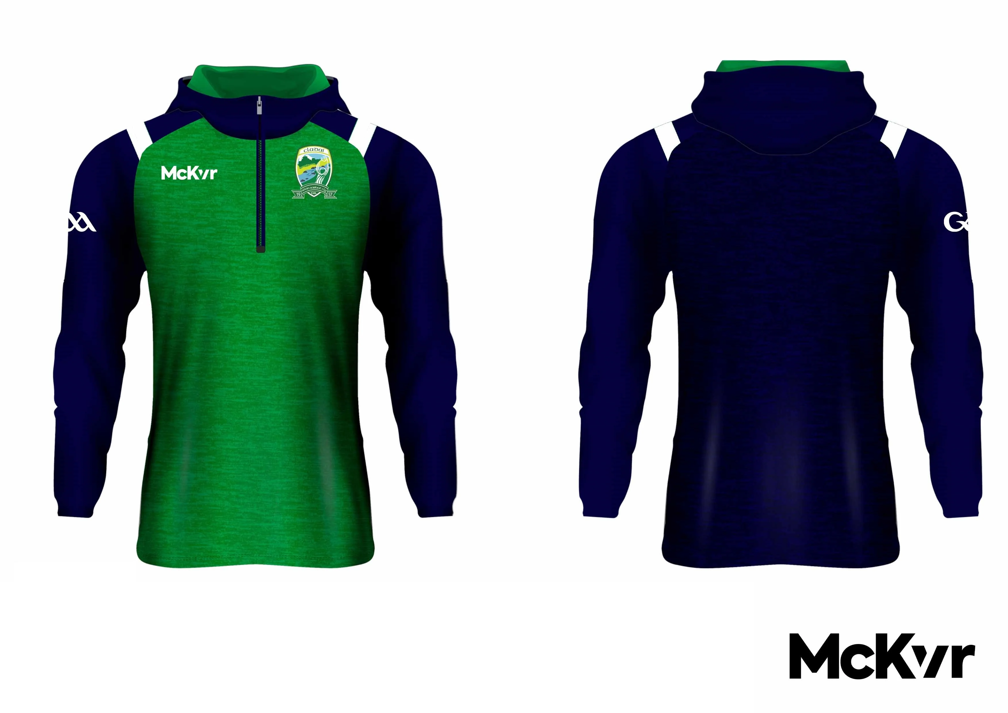 Clady GFC McKvr Quarter Zip Hoodie Navy - GAA