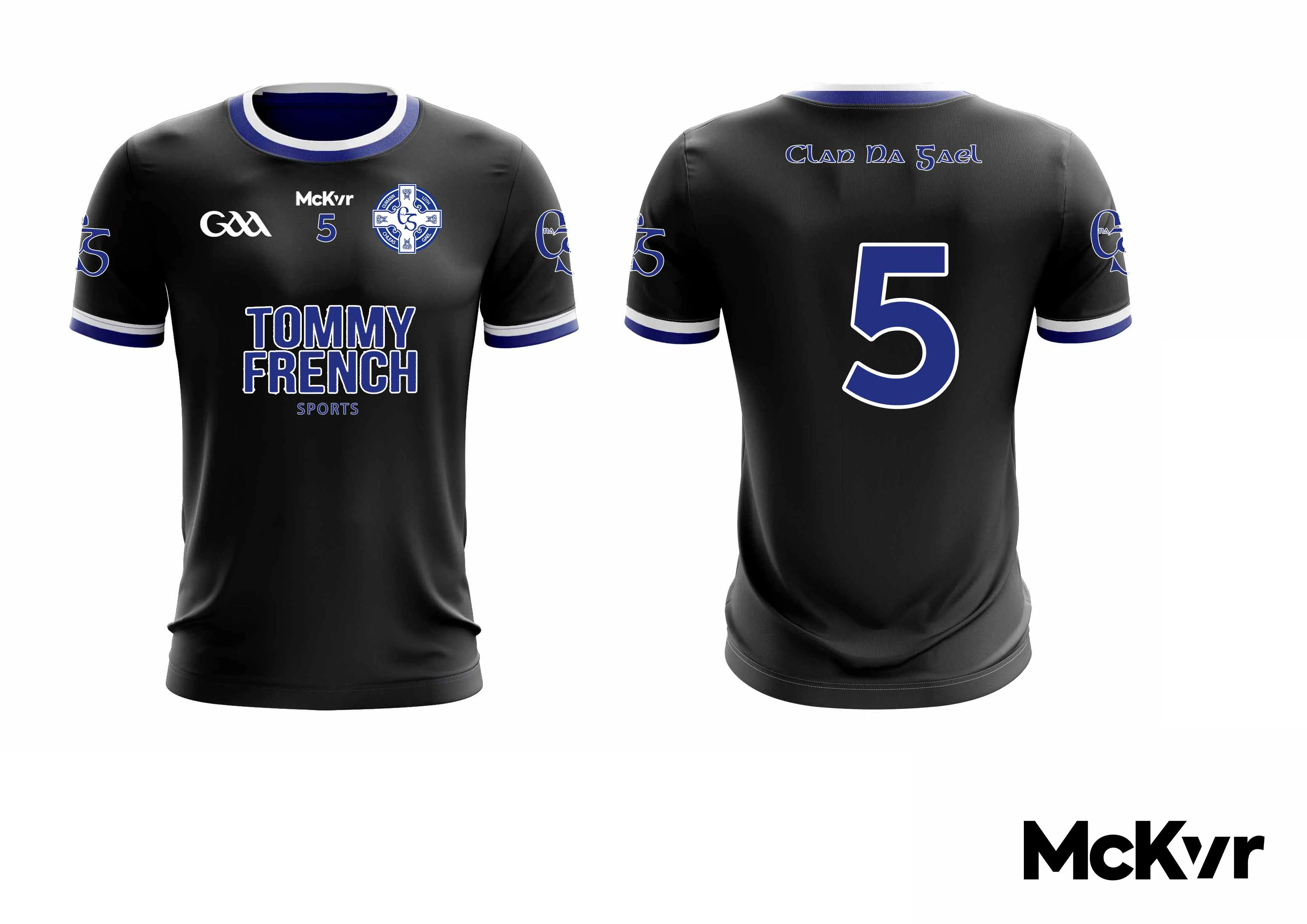 Clan Na Gael McKvr Jersey Black - GAA