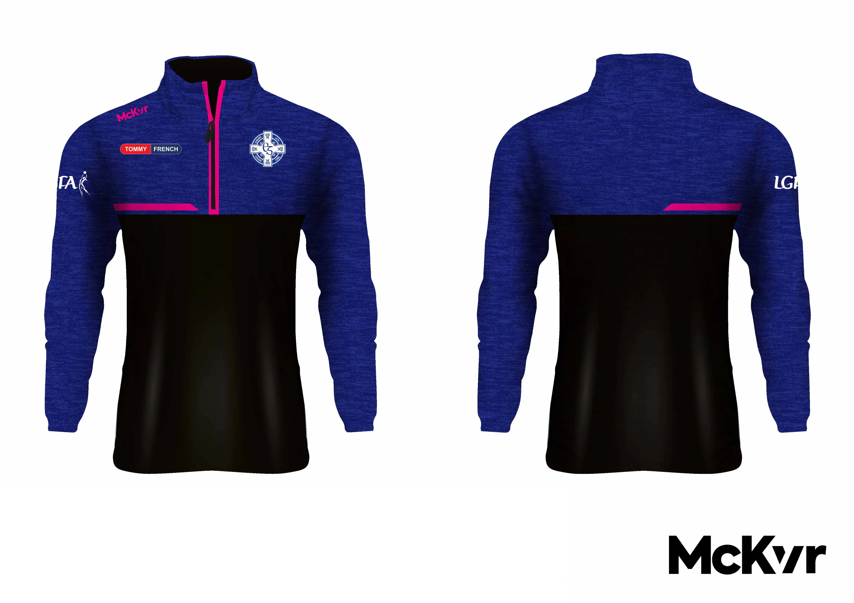 Clan Na Gael McKvr Quarter Zip LGFA - Youth