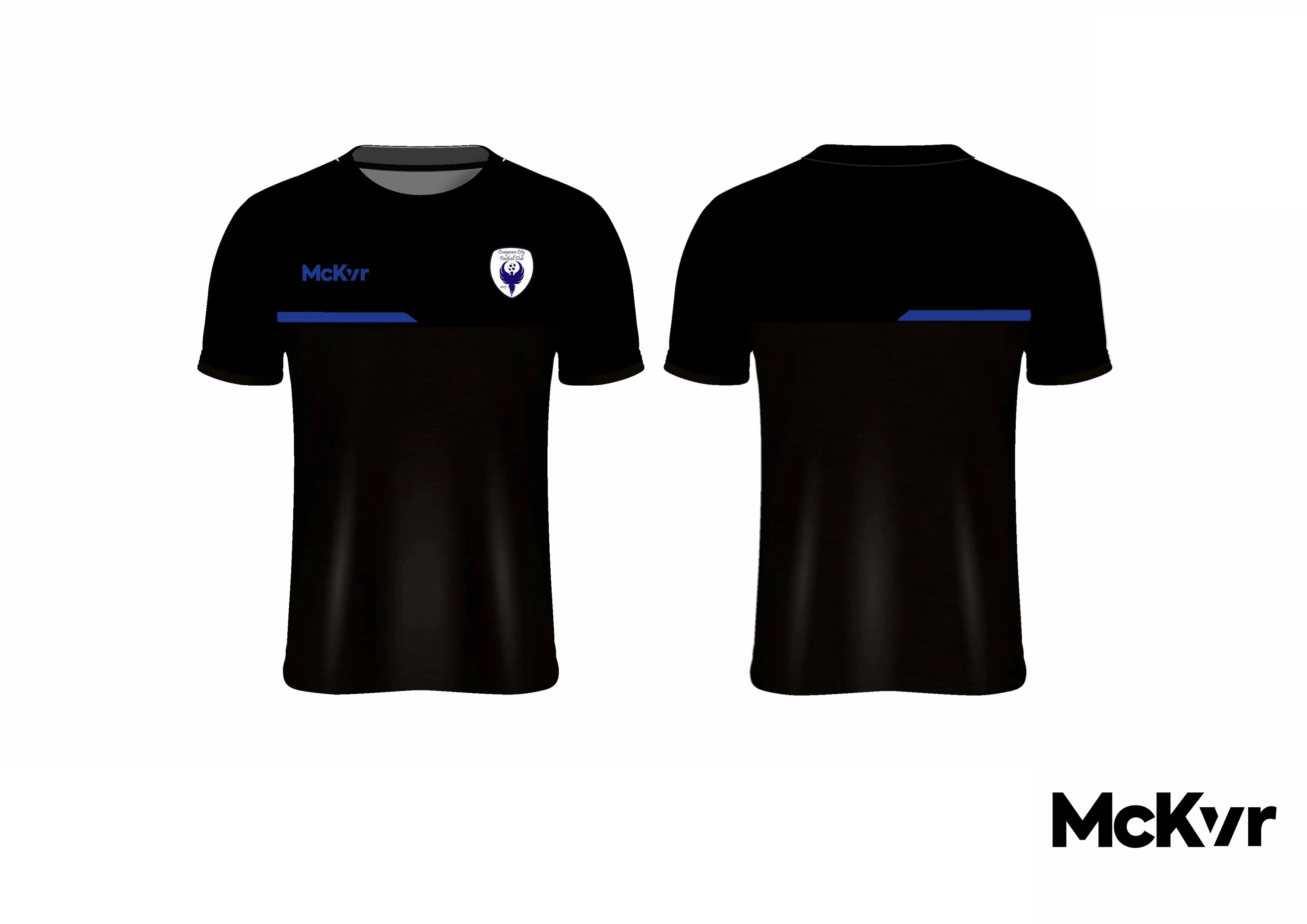 Craigavon City McKvr Tee Shirt - Black