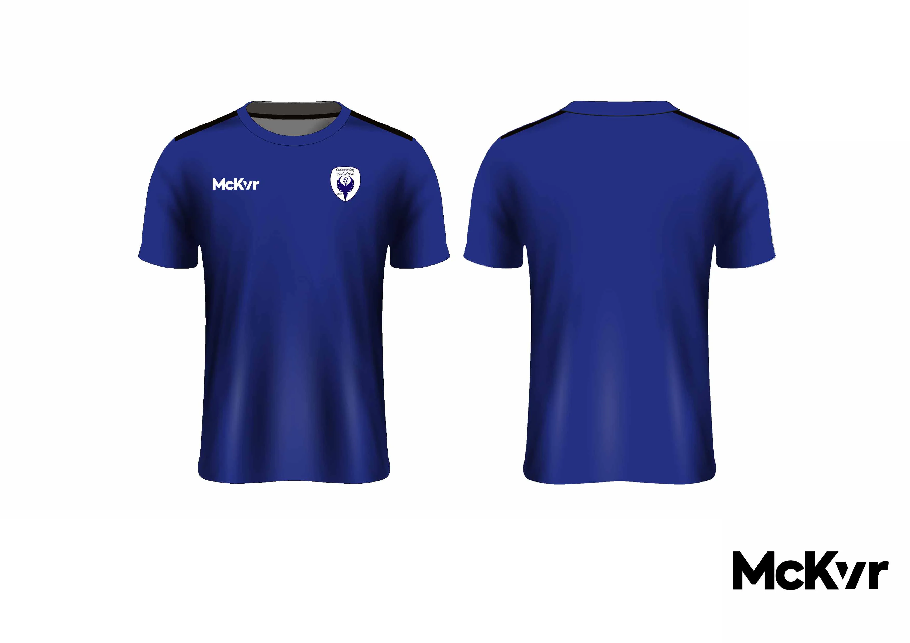 Craigavon City McKvr Tee Shirt - Blue - Image 2