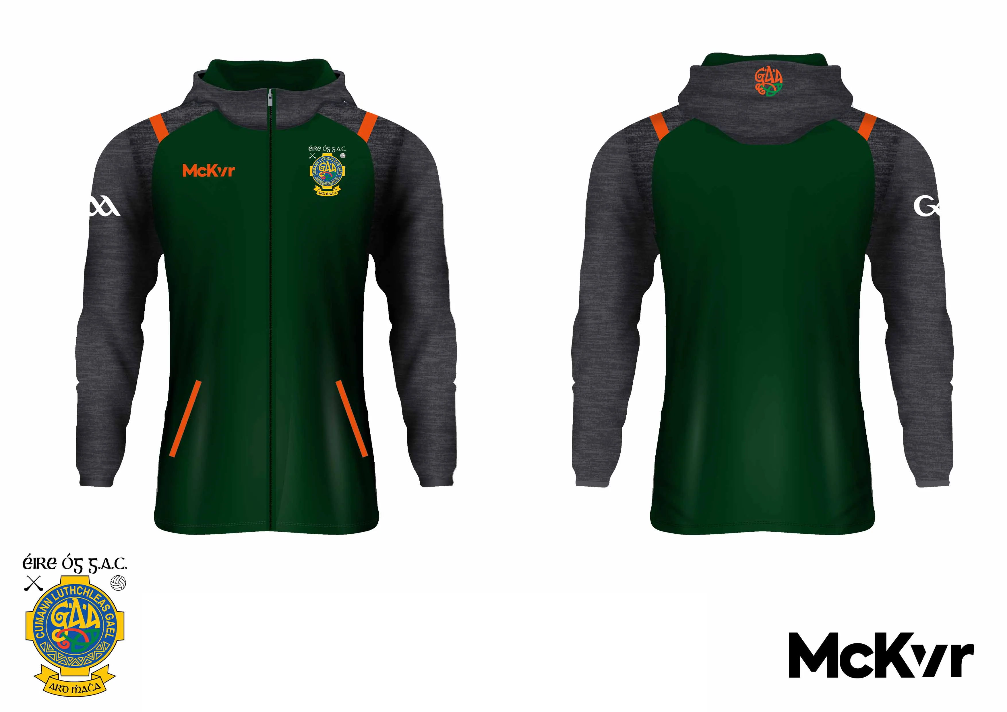 Éire Óg GAC  McKvr Full Zip Hoodie - GAA