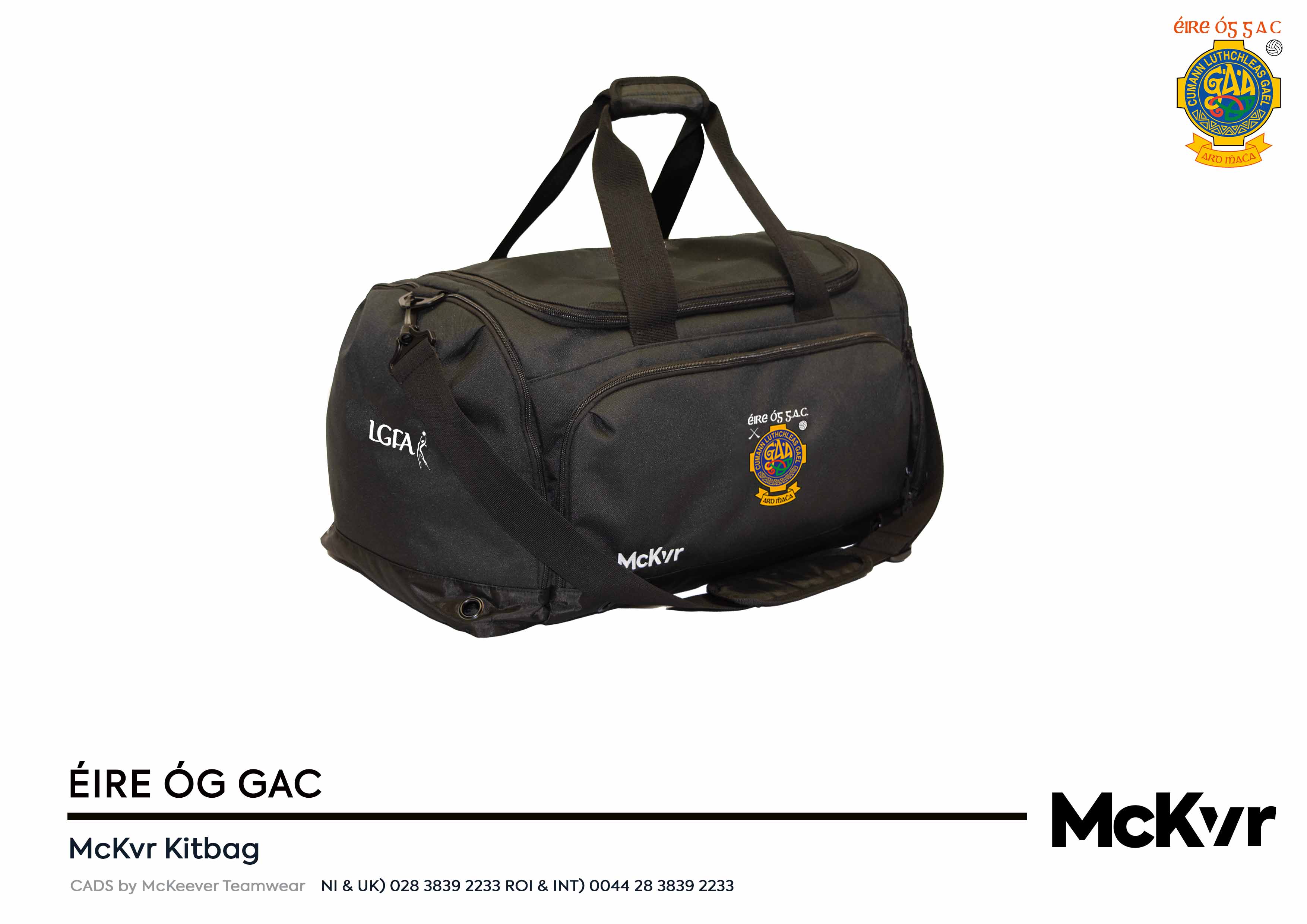 Éire Óg GAC  McKvr Kit Bag Youth - LGFA