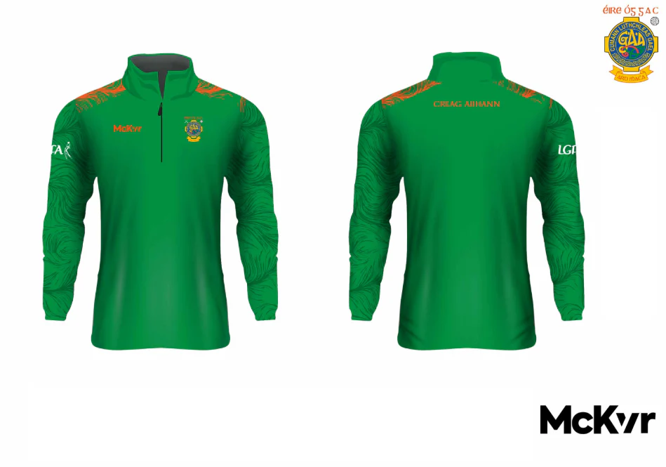 Éire Óg GAC McKvr Quarter Zip - Emerald - LGFA