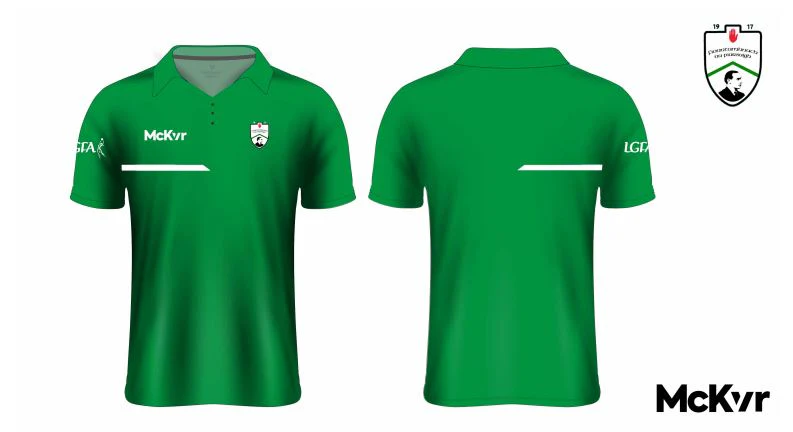 Fintona Pearses GAC McKvr LGFA Speed Tech Polo - Green