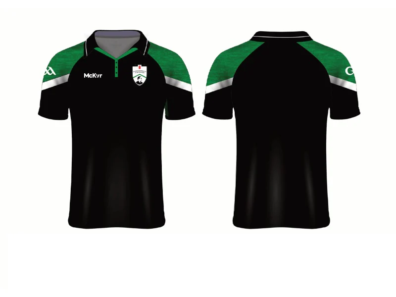 Fintona Pearses McKvr Polo Top Black - GAA