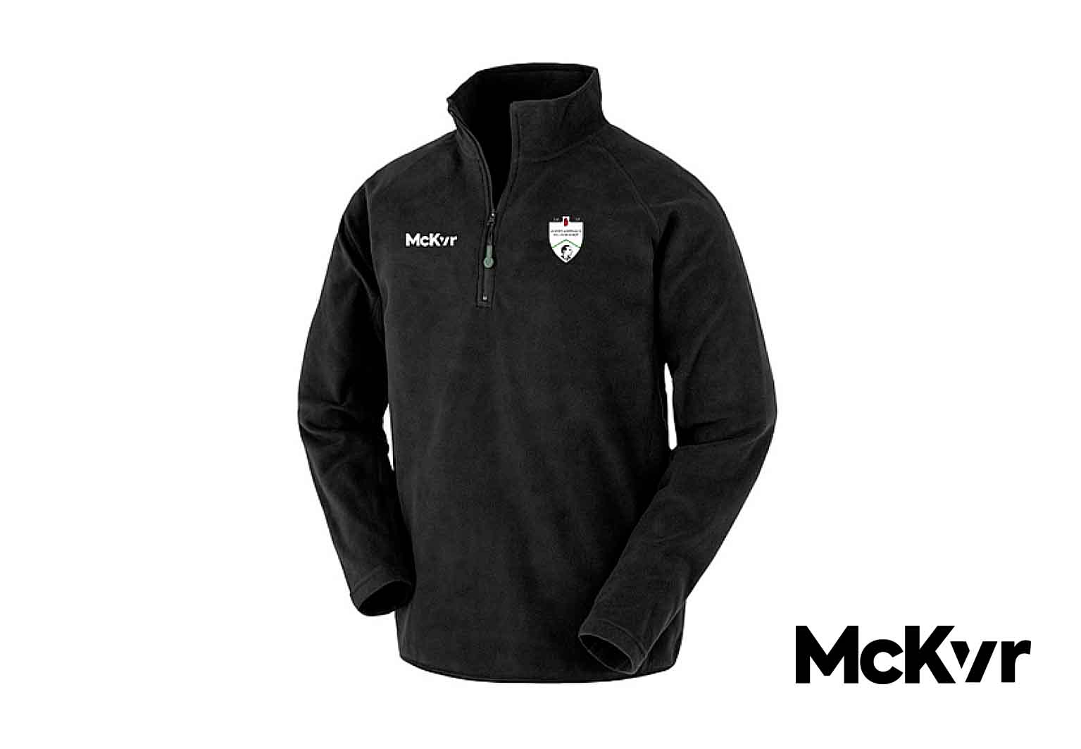 Fintona Pearses McKvr Quarter Zip Fleece - Black
