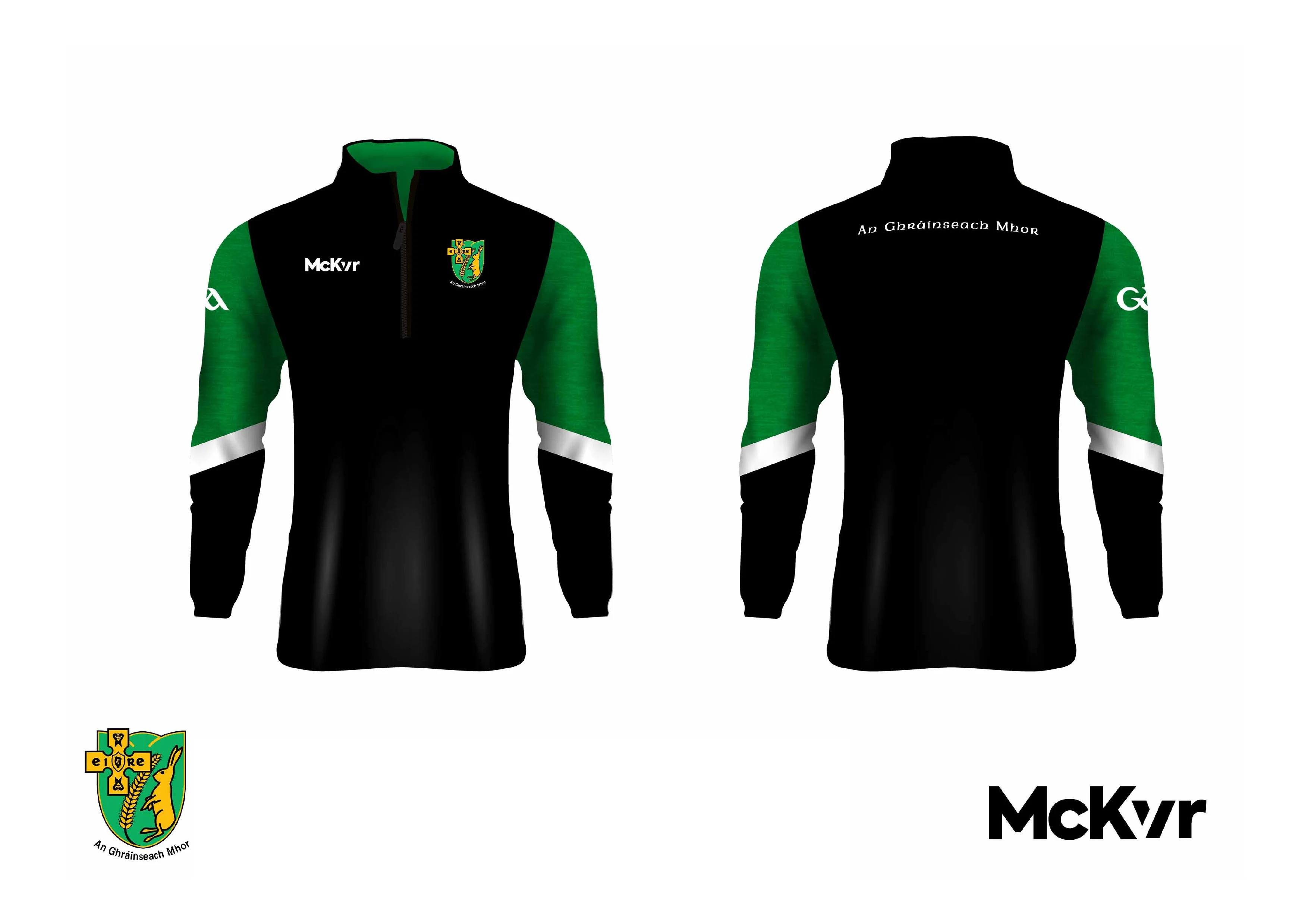Granemore GFC McKvr Quarter Zip - Black