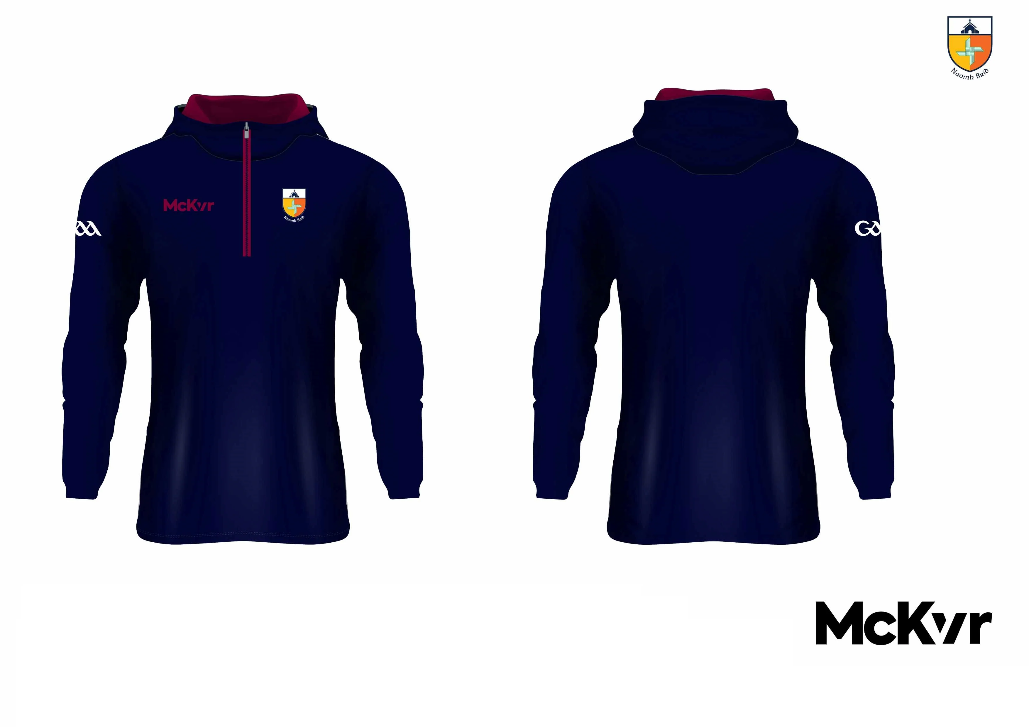 Naomh Bríd McKvr Quarter Zip Hoodie