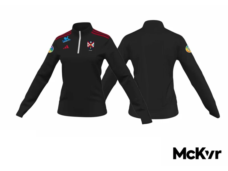 QUB Camogie Adidas Quarter Zip - Womens