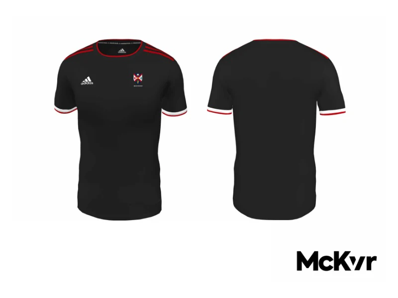 QUB Football Adidas Jersey Black - Mens