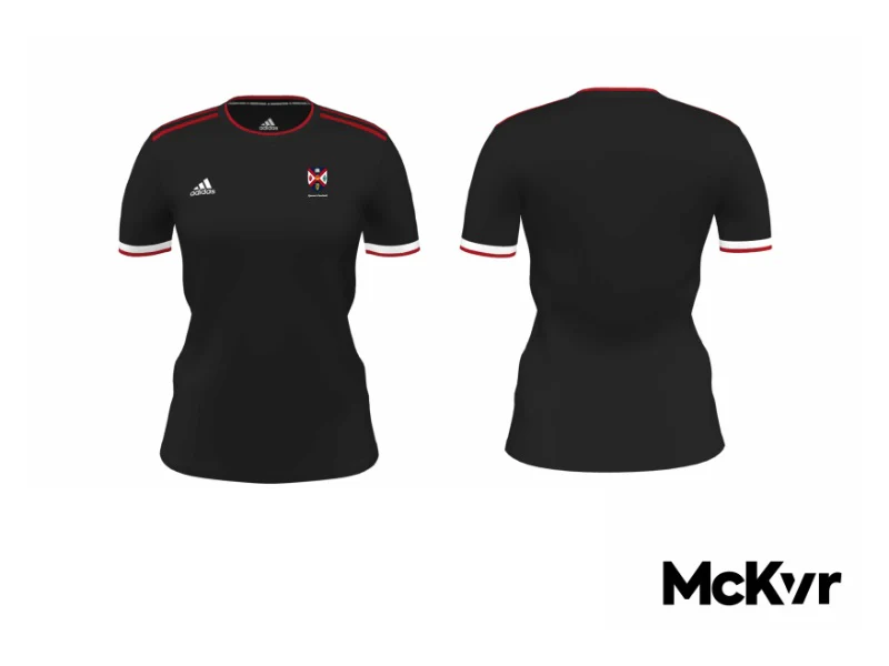QUB Football Adidas Jersey Black - Womens