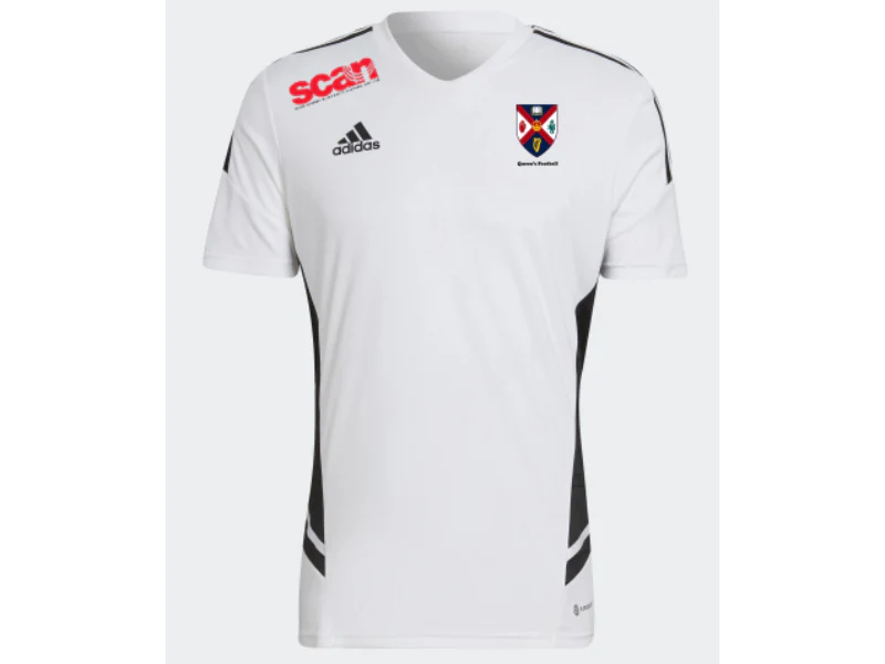 QUB Football Adidas Jersey White - Mens