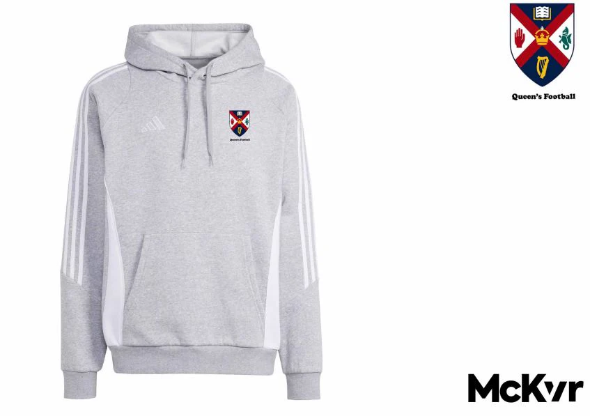 QUB Football Adidas Trio 24 Pullover Hoodie