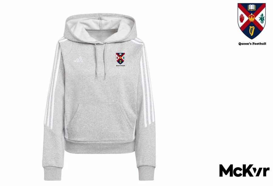 QUB Football Adidas Trio 24 Pullover Hoodie - Womens