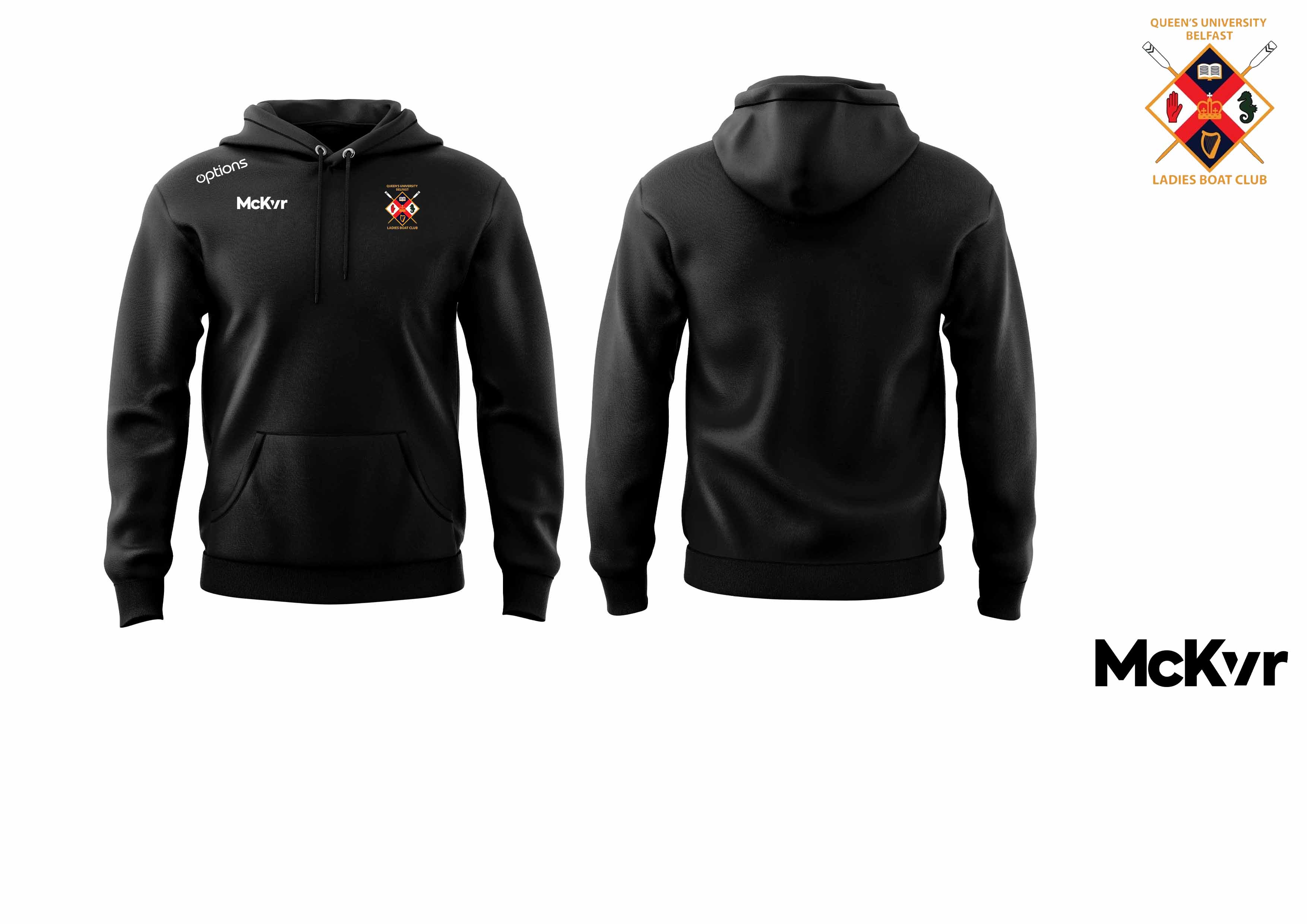 QUB Rowing McKvr Pullover Womens Hoodie