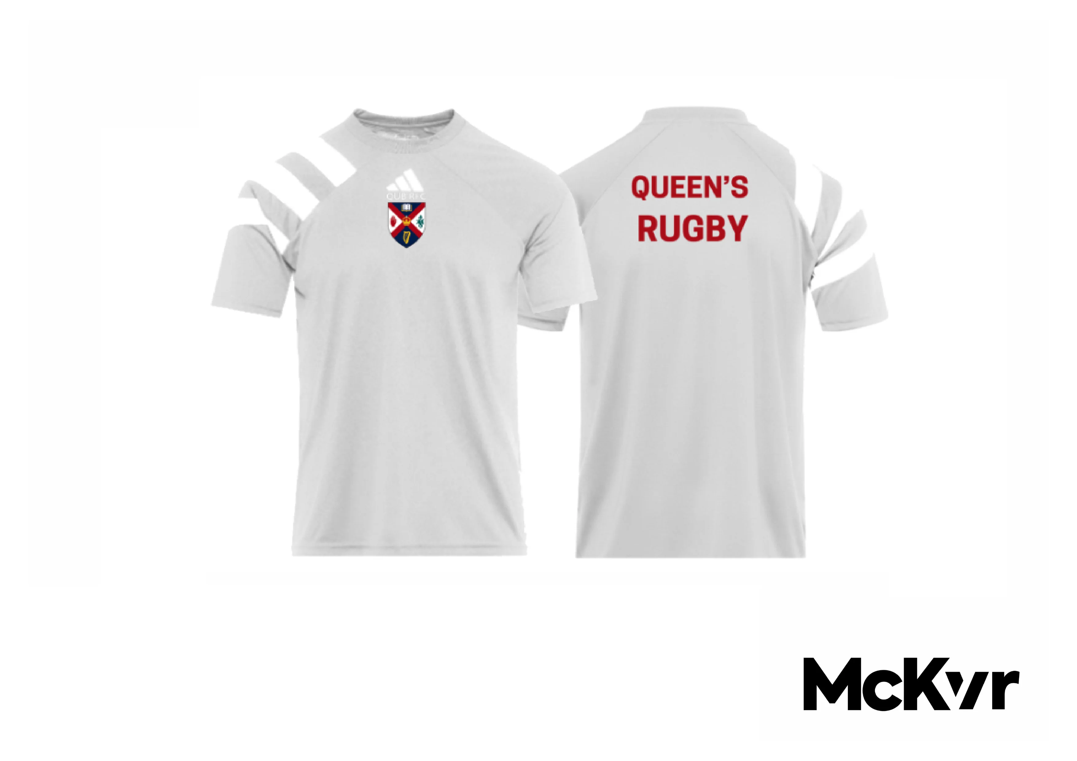 QUB Rugby Adidas Tee Shirt