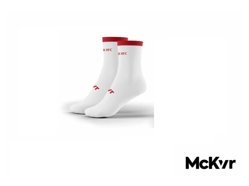 QUB Rugby McKvr Socks White
