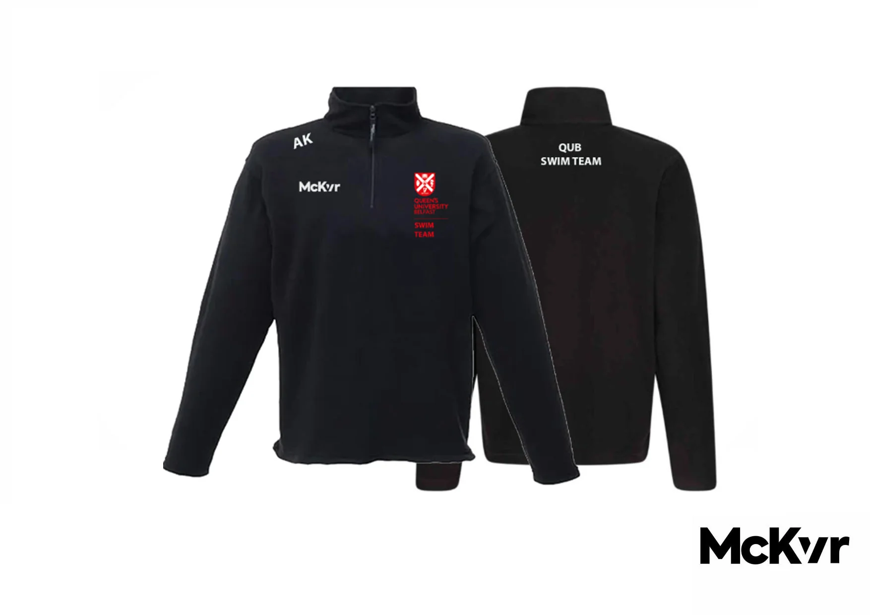 QUB Swimming McKvr Quarter Zip