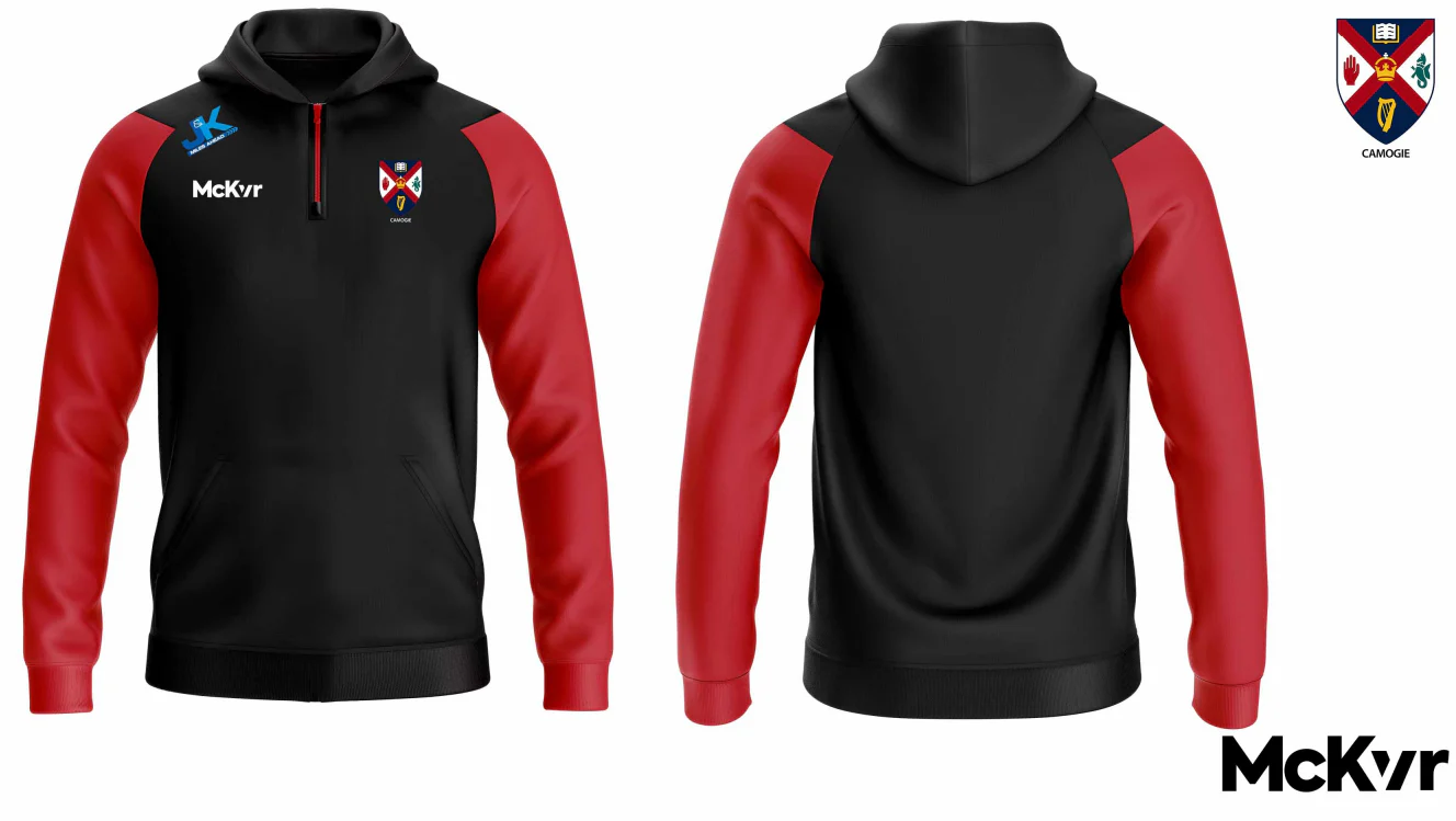 Queens Camogie McKvr Quarter Zip Hoodie