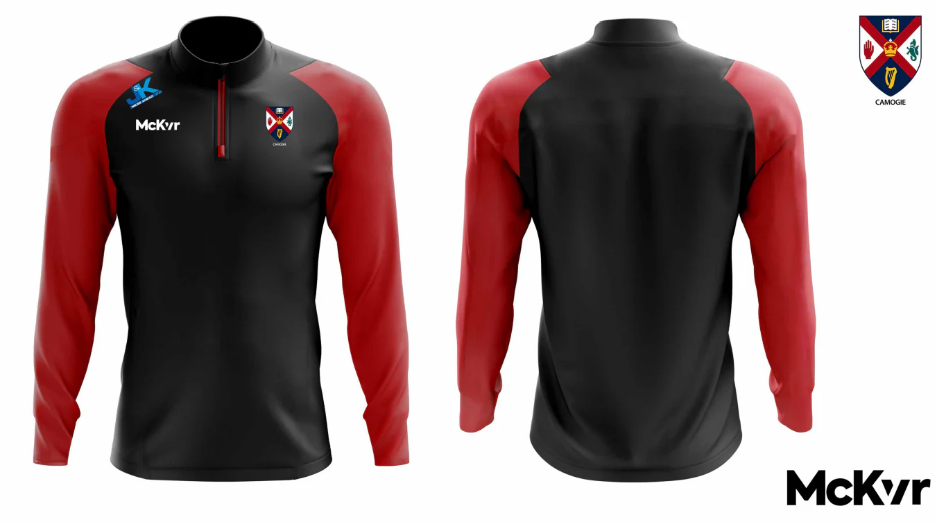 Queens Camogie McKvr Quarter Zip - Red