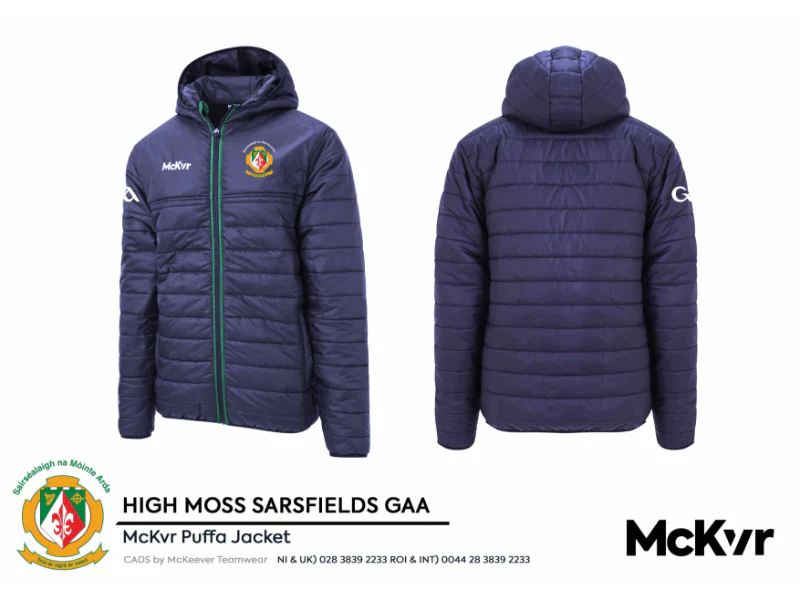 Sarsfields GFC McKvr Puffa Jacket GAA