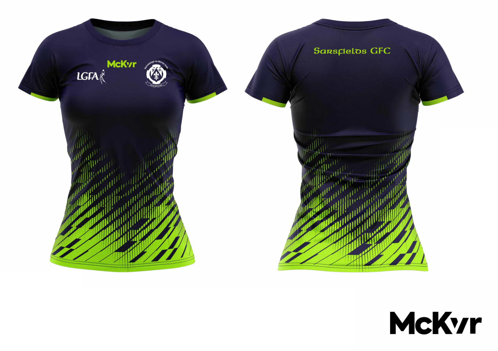 Sarsfields GFC McKvr Training Jersey - LGFA Stripes