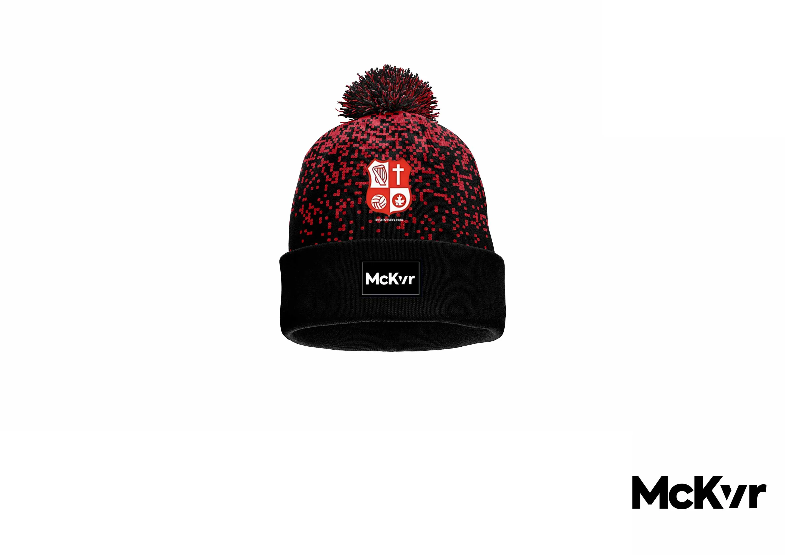 St.Aidan's GAC McKvr Bobble Hat - Youth