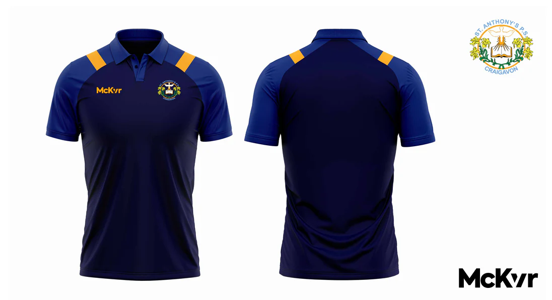 St Anthony's PS Staff McKvr Elite Tech Polo Top