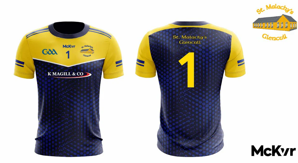 St Malachy's McKvr Playing Jersey - Yellow/Navy
