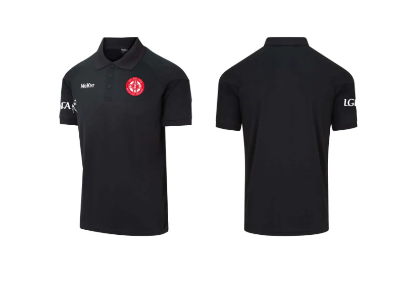 Tír na nÓg McKvr Polo Top Black LGFA - Adult