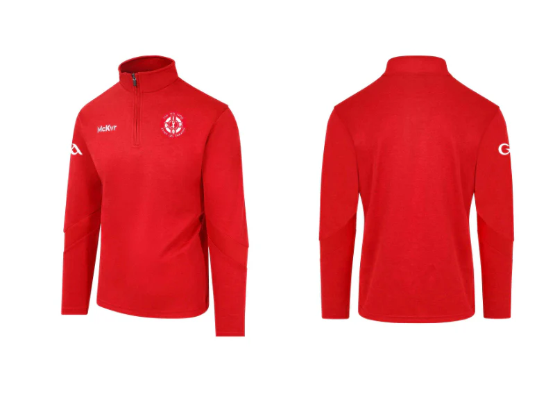 Tír na nÓg McKvr Quarter Zip Red GAA - Youth