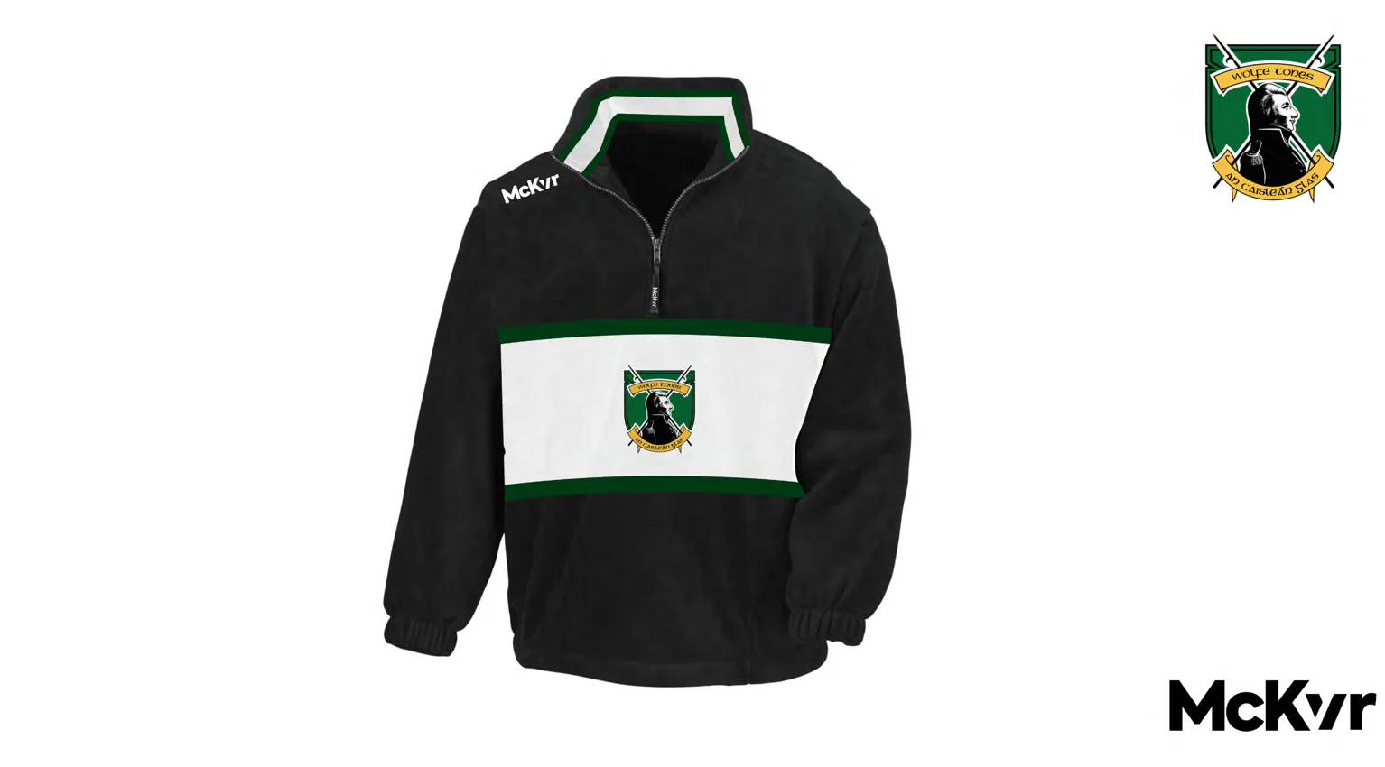 Wolfe Tones Antrim McKvr Quarter Zip Oversized Fleece